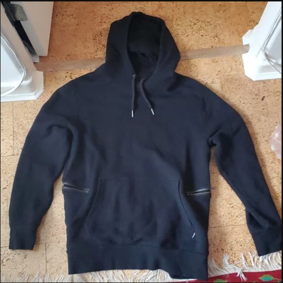 Zanerobe Black Medium Zippered Hoodie - Picture 1 of 2